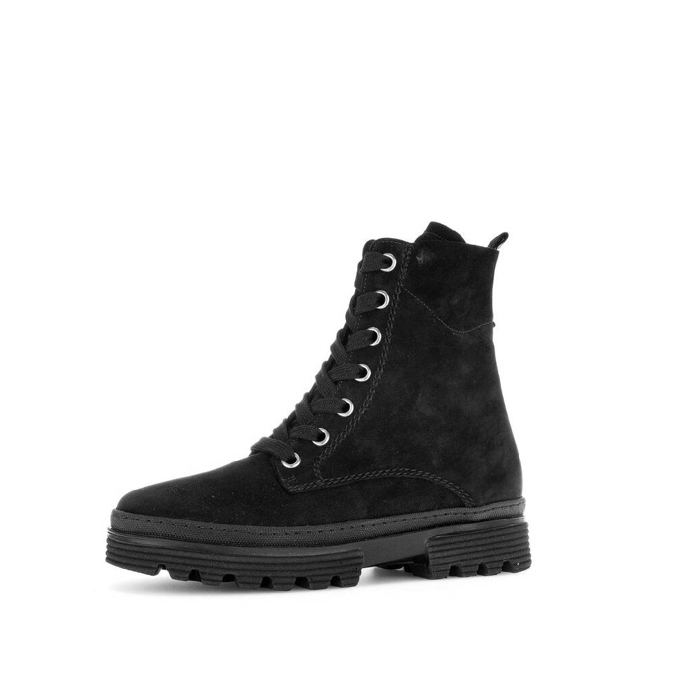 Pius Gabor Biker Boots Schwarz