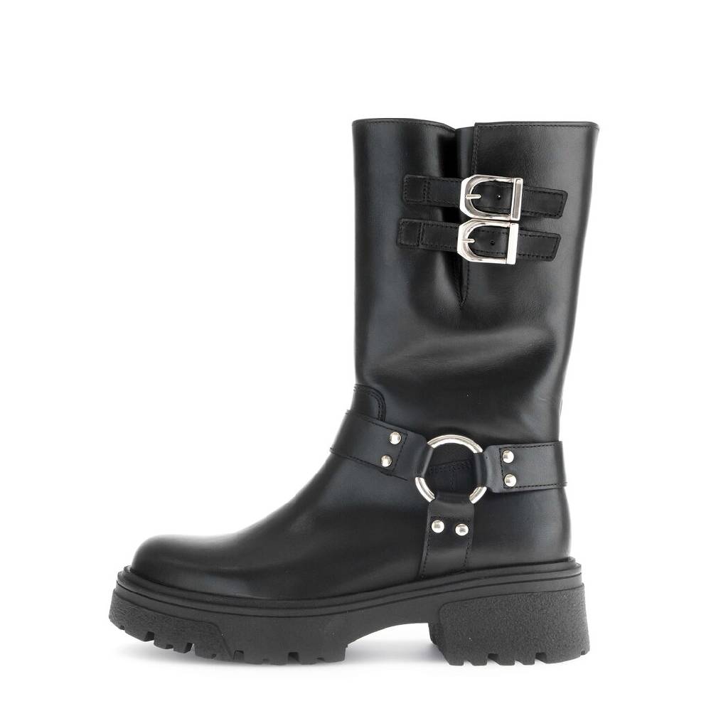 Pius Gabor Biker Boots Schwarz