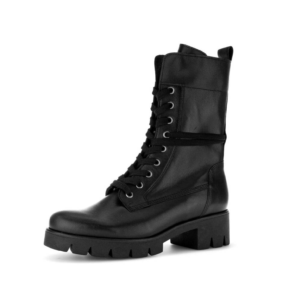 Pius Gabor Biker Boots Schwarz