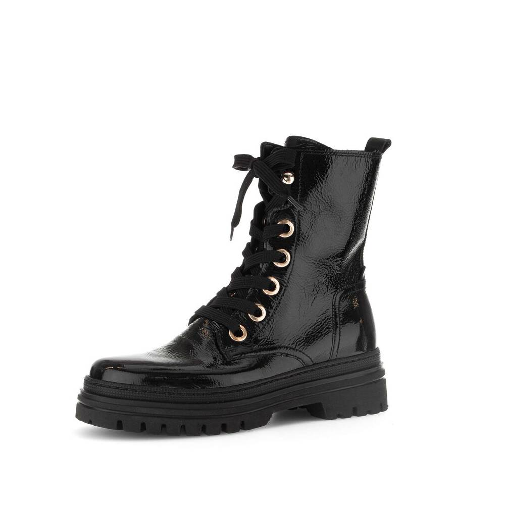 Pius Gabor Biker Boots Schwarz