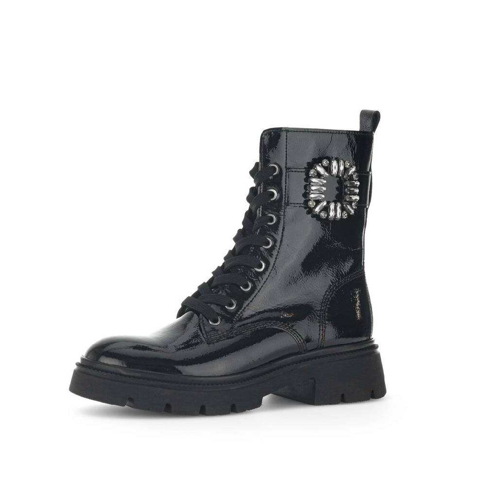 Pius Gabor Biker Boots Schwarz