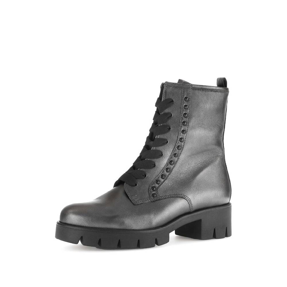 Pius Gabor Biker Boots Silber