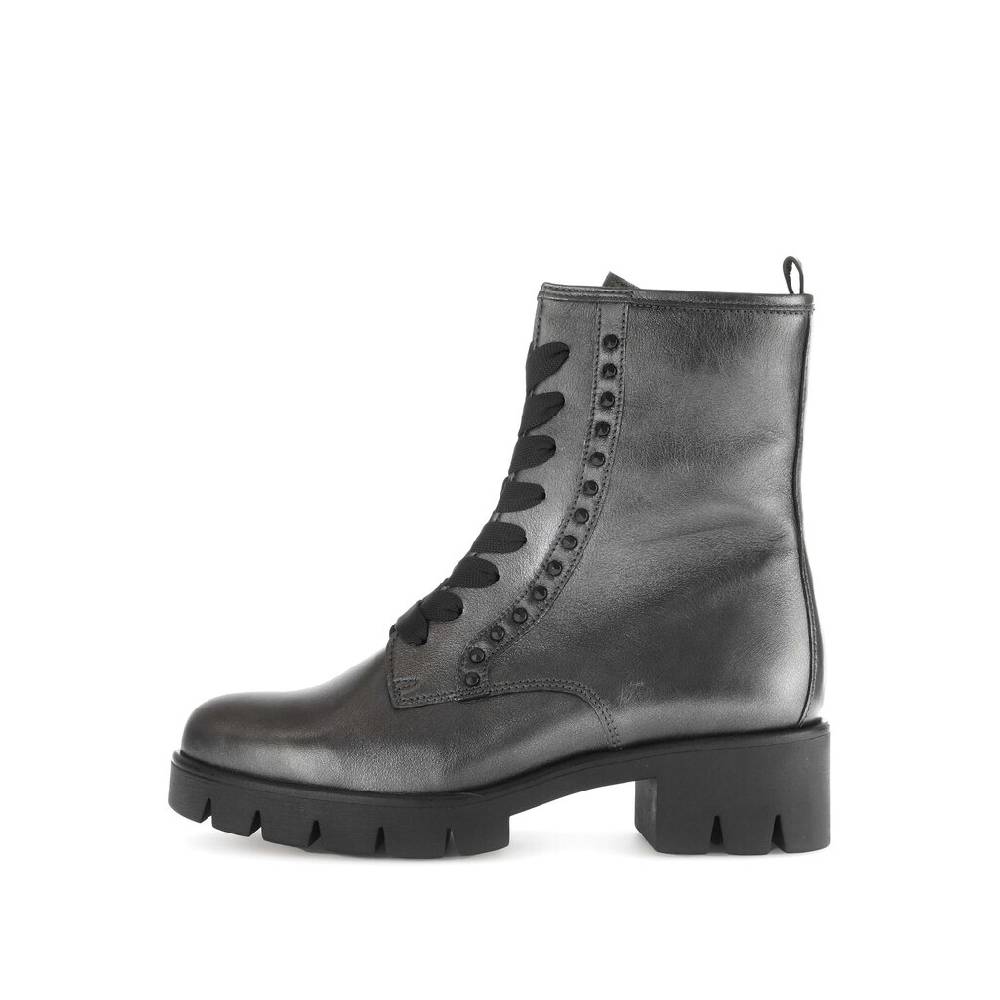 Pius Gabor Biker Boots Silber