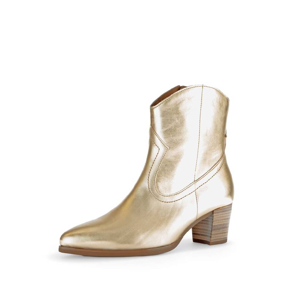 Pius Gabor Cowboy Boots Gold