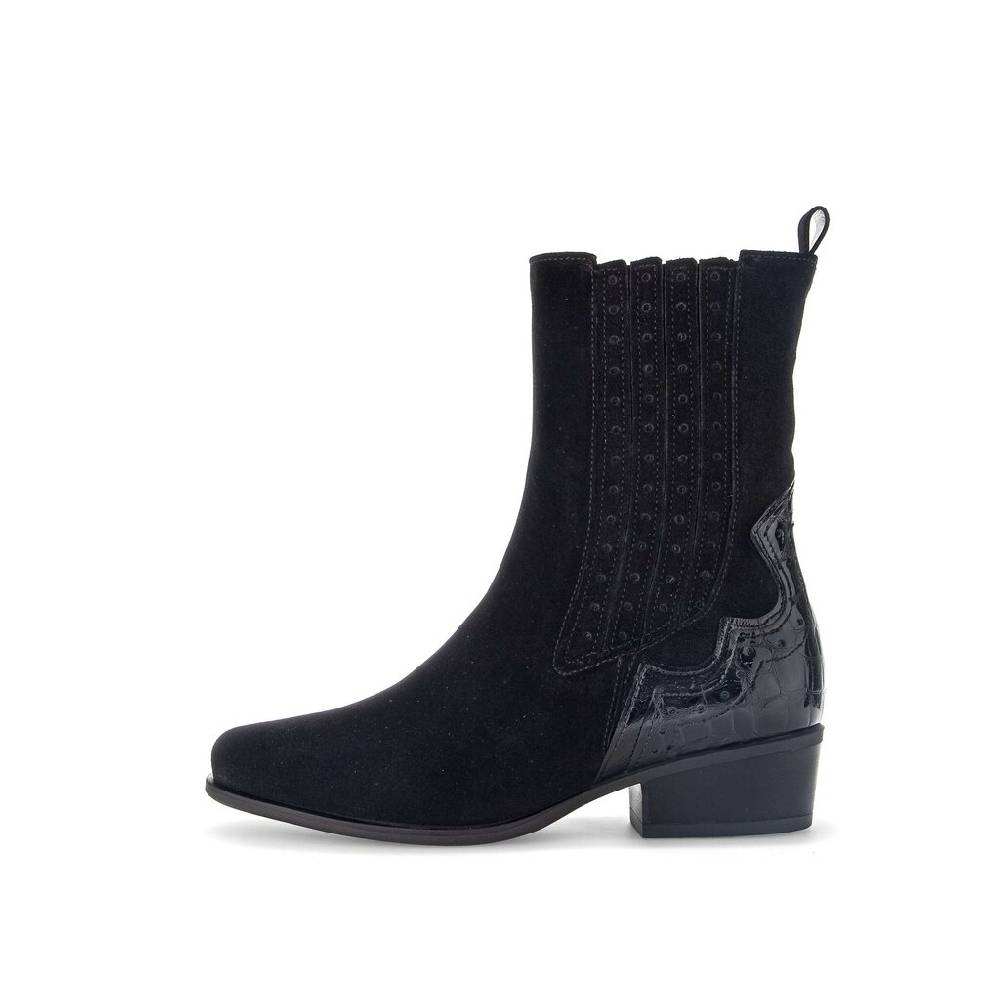 Pius Gabor Cowboy Boots schwarz