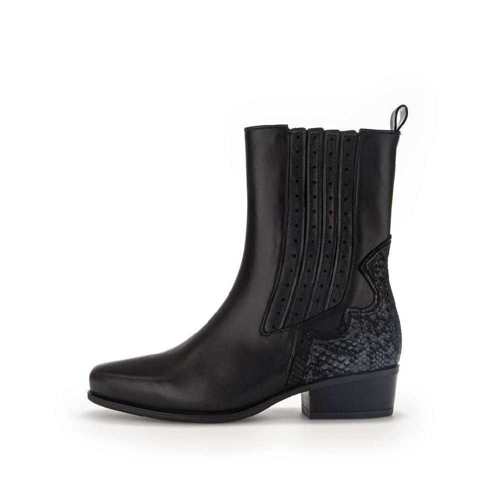 Pius Gabor Cowboy Boots schwarz