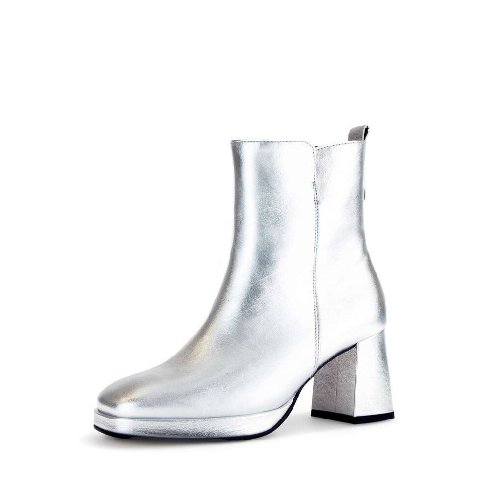 Pius Gabor Elegante Stiefelette Silber