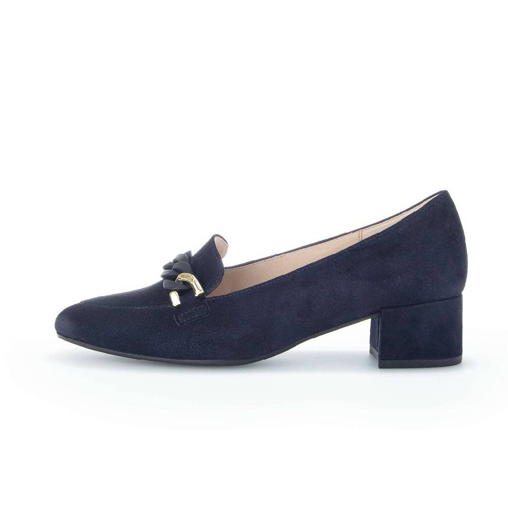 Pius Gabor Hochfrontpumps blau