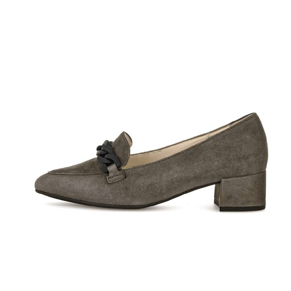 Pius Gabor Hochfrontpumps grau