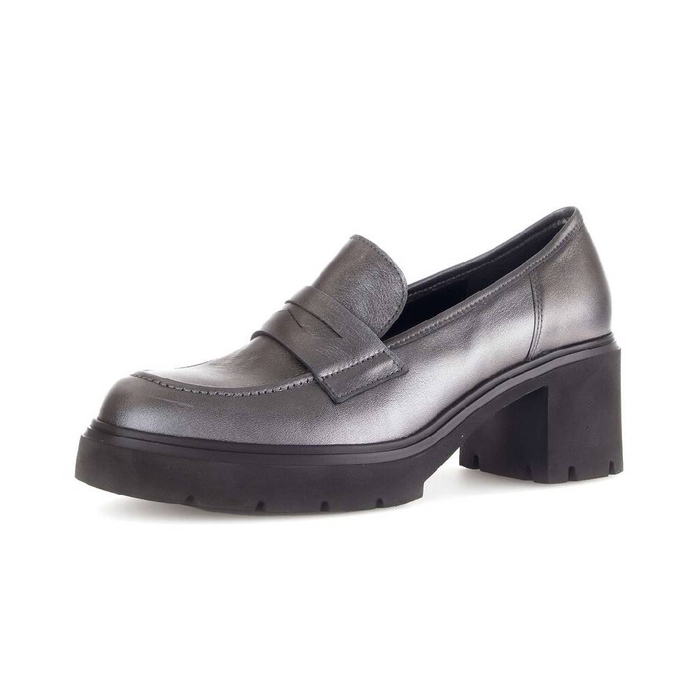 Pius Gabor Hochfrontpumps Silber