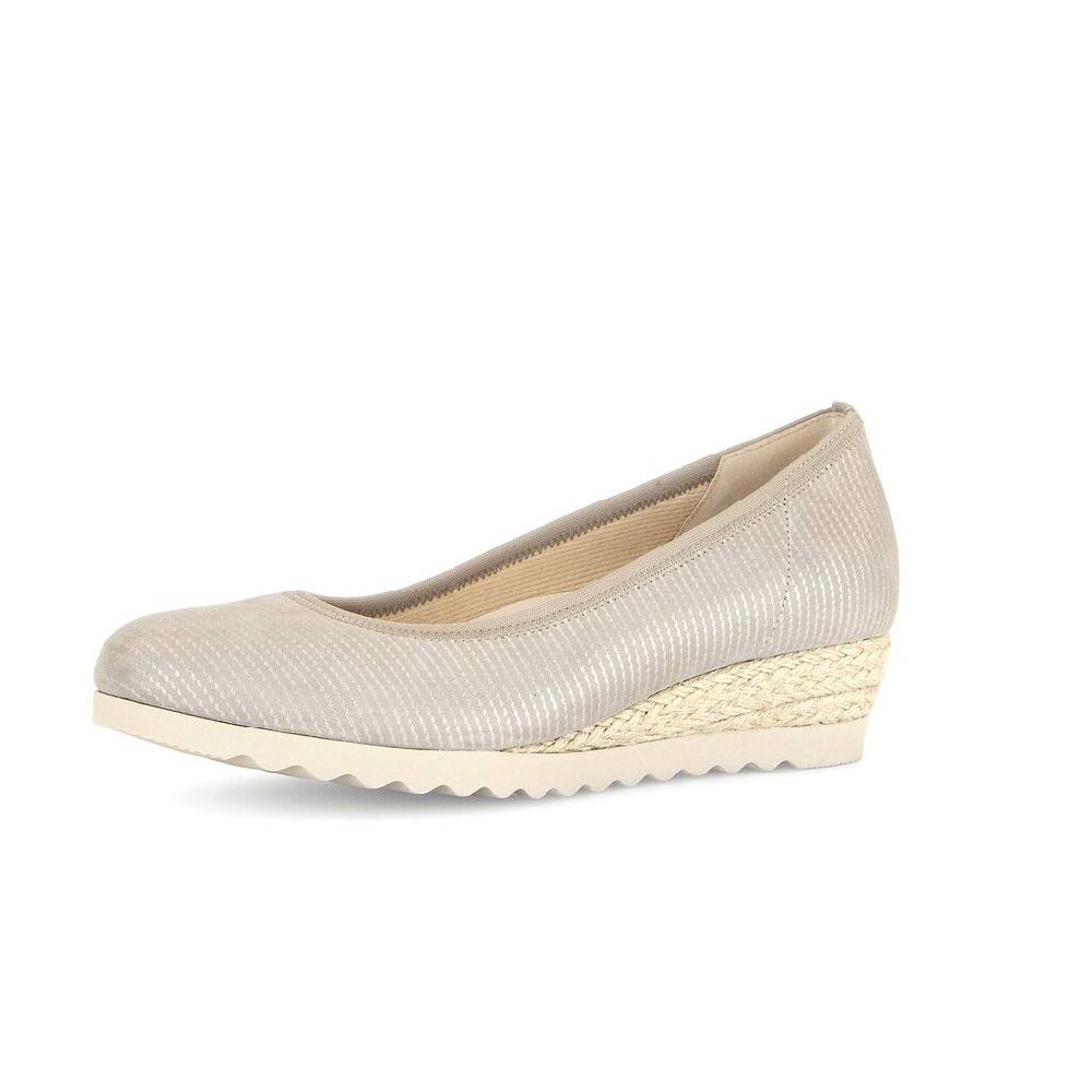 Pius Gabor Keilpumps Beige