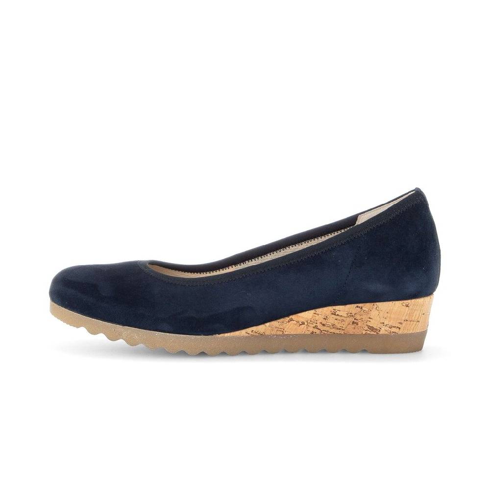 Pius Gabor Keilpumps blau