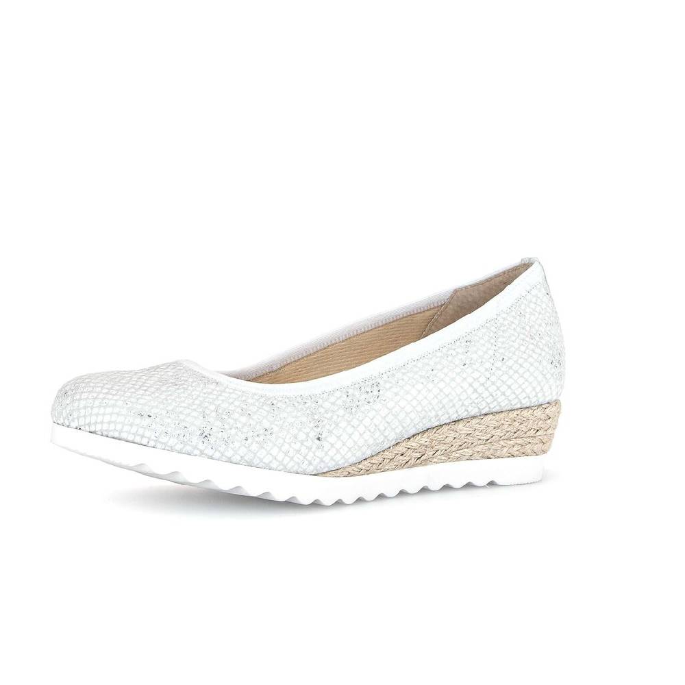 Pius Gabor Keilpumps Silber