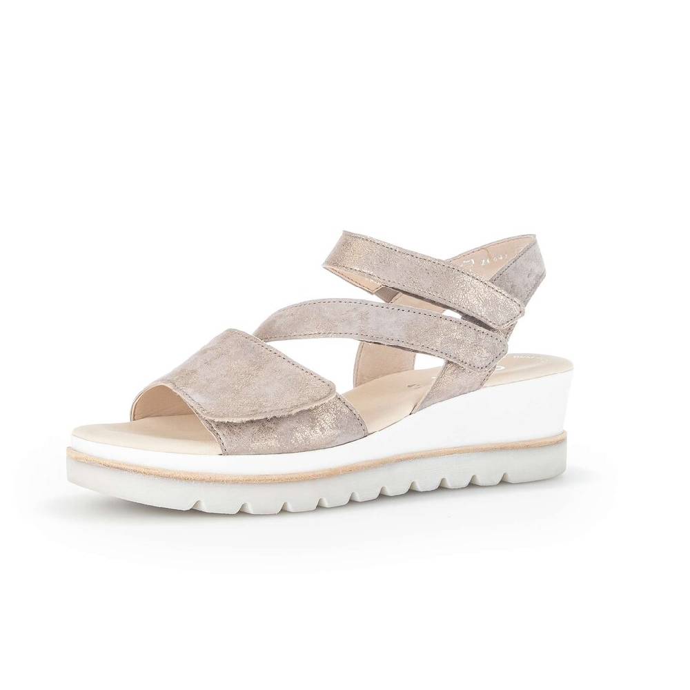 Pius Gabor Keilsandalette Beige