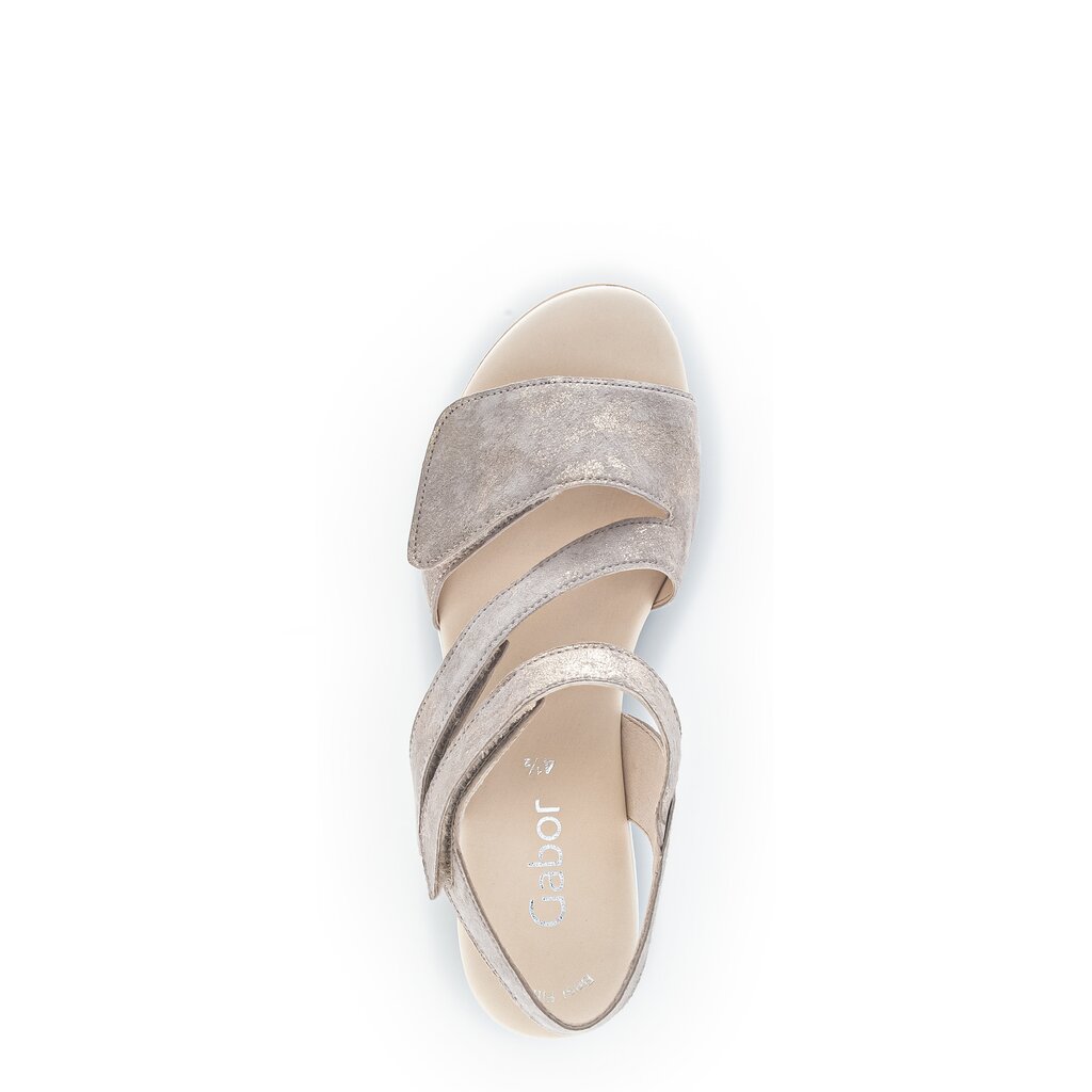 Pius Gabor Keilsandalette Beige
