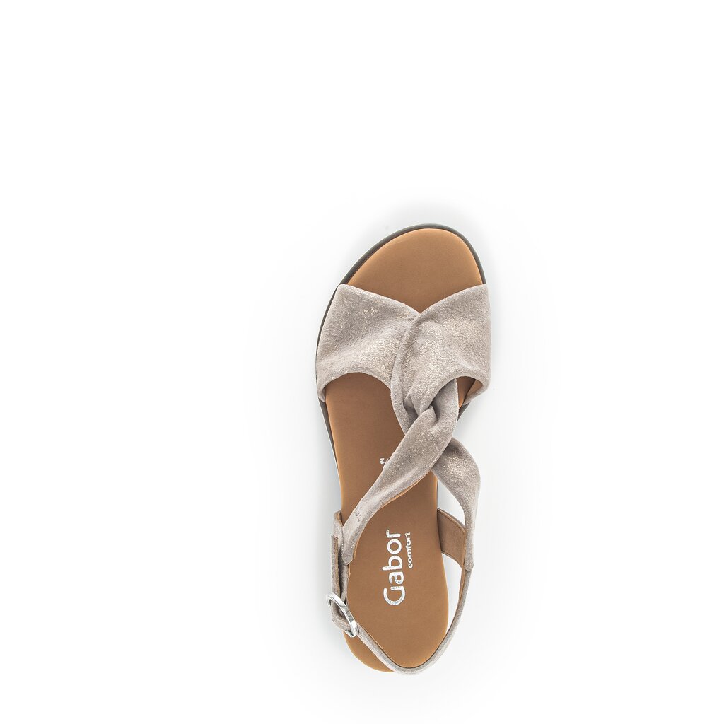 Pius Gabor Keilsandalette Beige