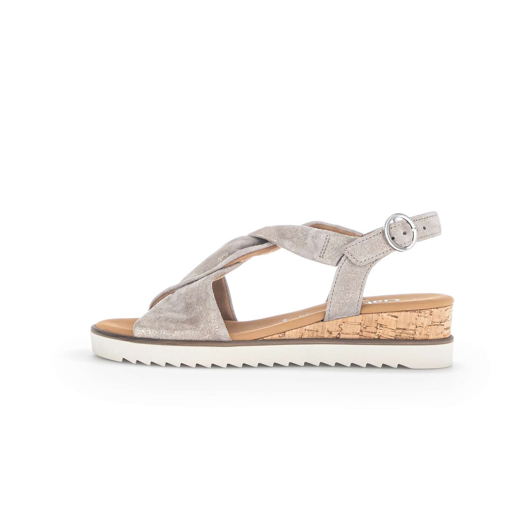 Pius Gabor Keilsandalette beige