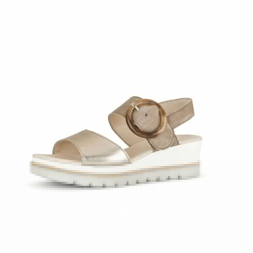 Pius Gabor Keilsandalette Beige