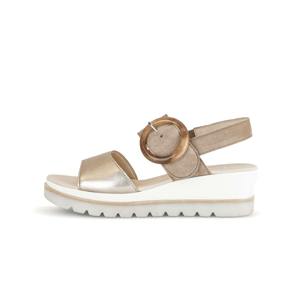 Pius Gabor Keilsandalette beige