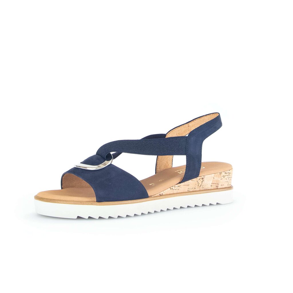 Pius Gabor Keilsandalette Blau