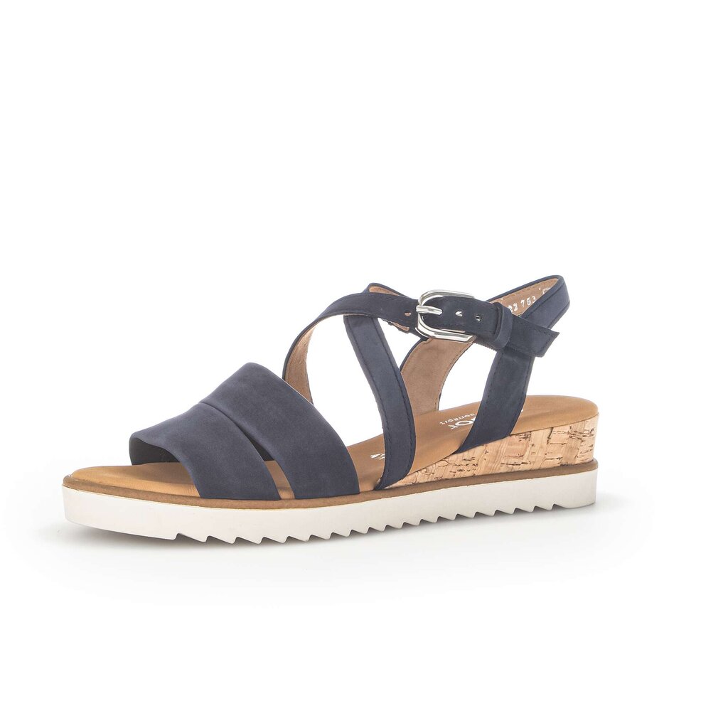 Pius Gabor Keilsandalette Blau