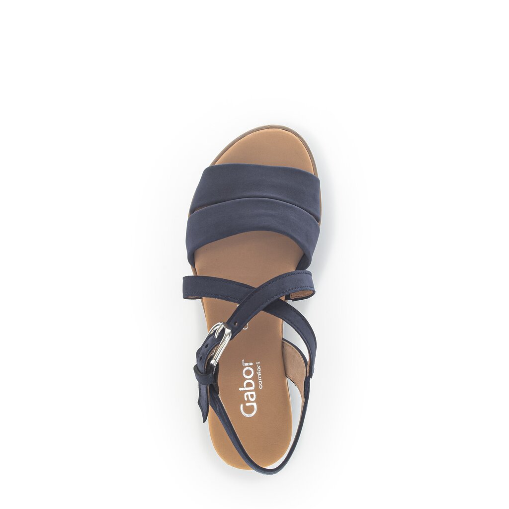 Pius Gabor Keilsandalette Blau