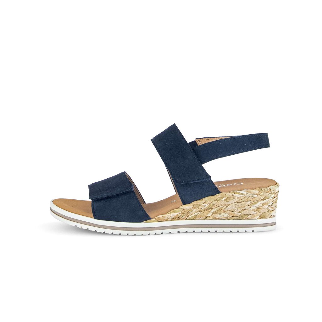 Pius Gabor Keilsandalette blau