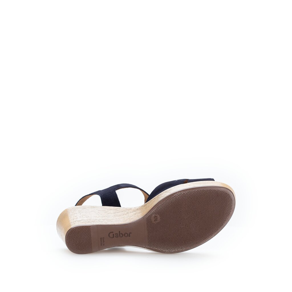 Pius Gabor Keilsandalette Blau