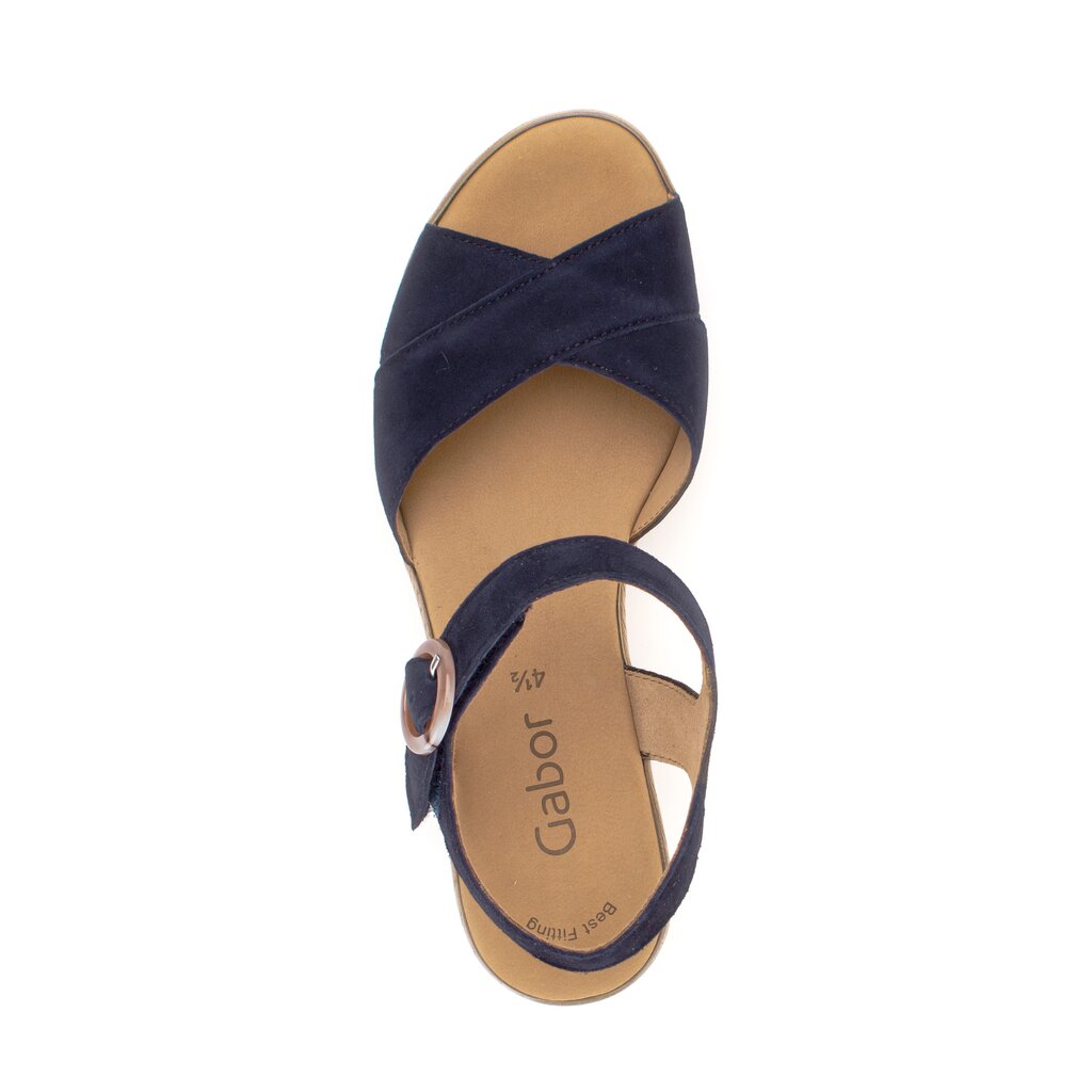 Pius Gabor Keilsandalette Blau