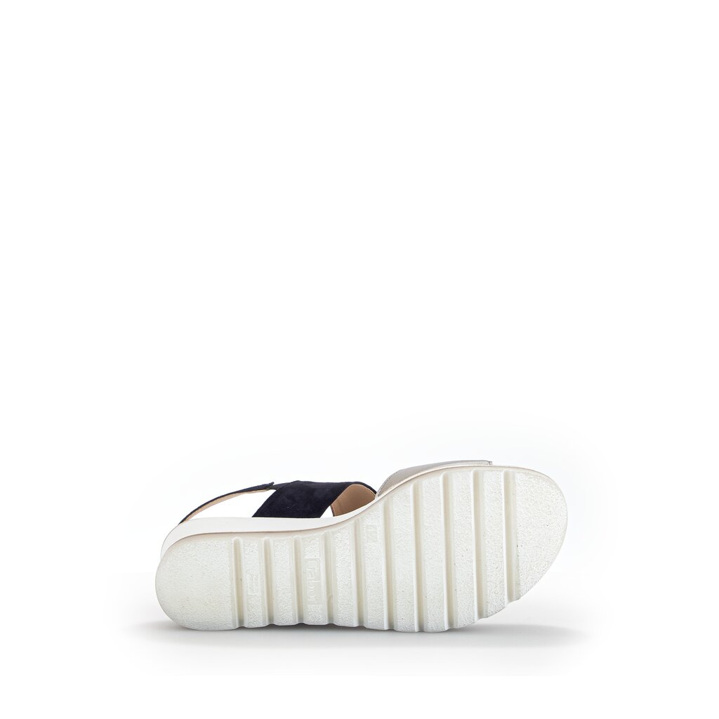 Pius Gabor Keilsandalette Blau