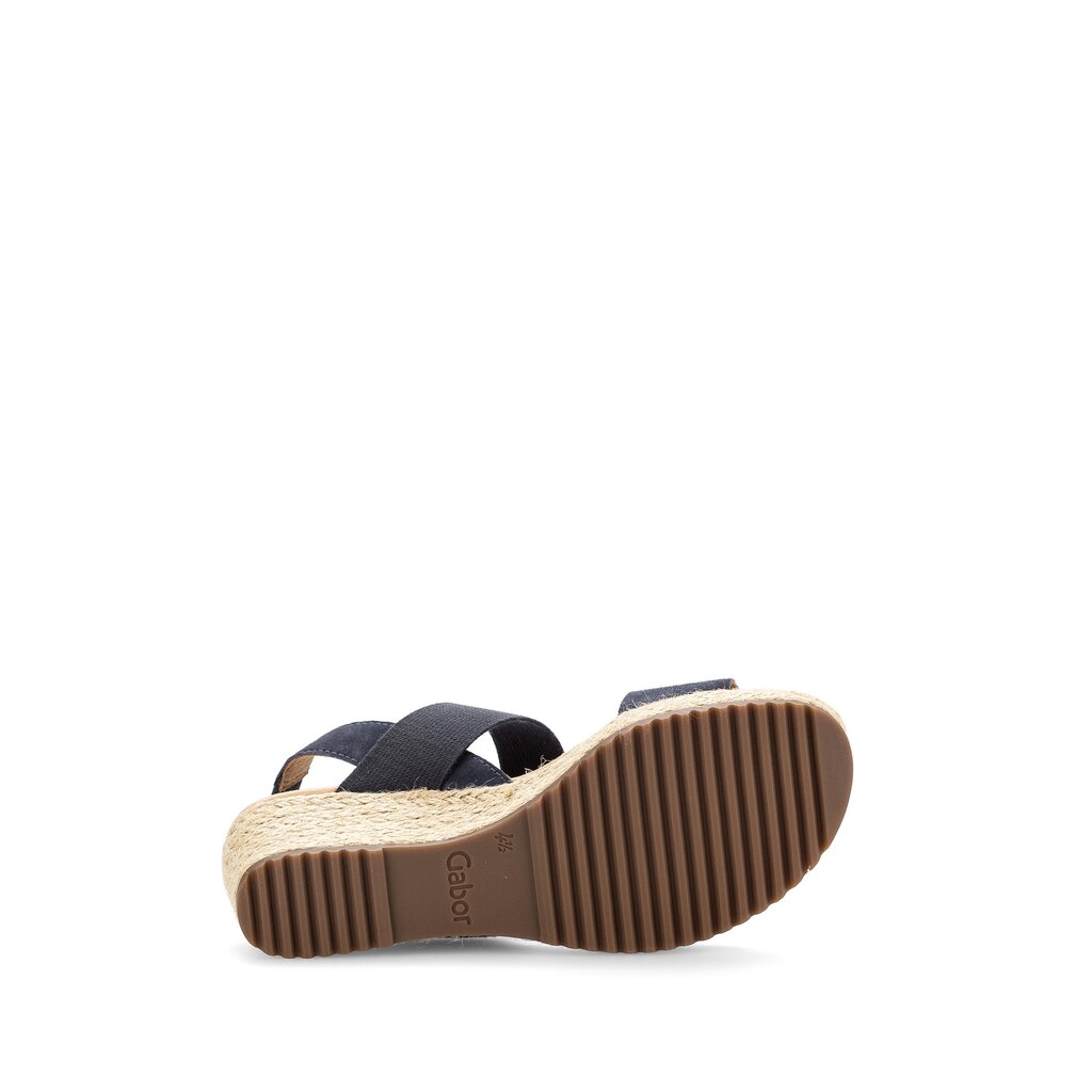 Pius Gabor Keilsandalette Blau