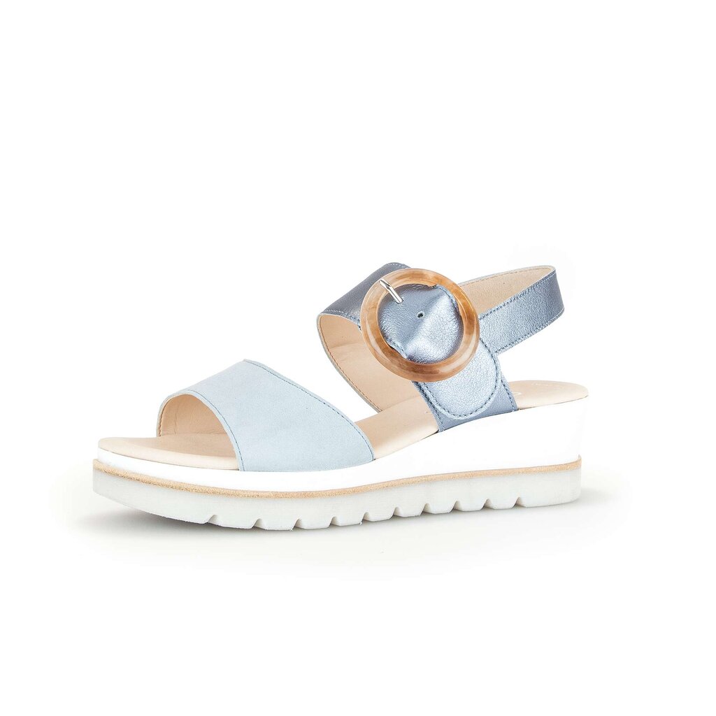 Pius Gabor Keilsandalette Blau