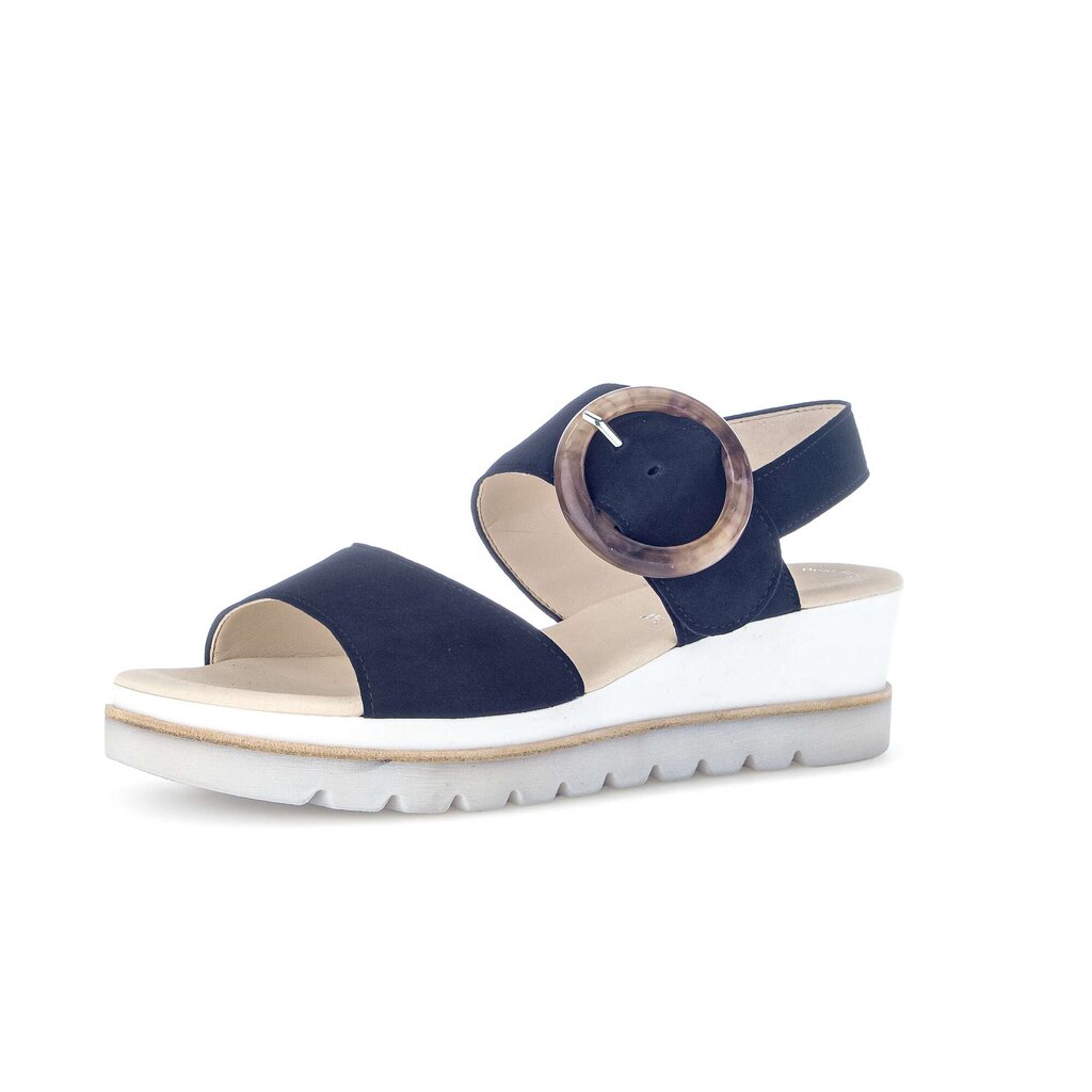 Pius Gabor Keilsandalette Blau