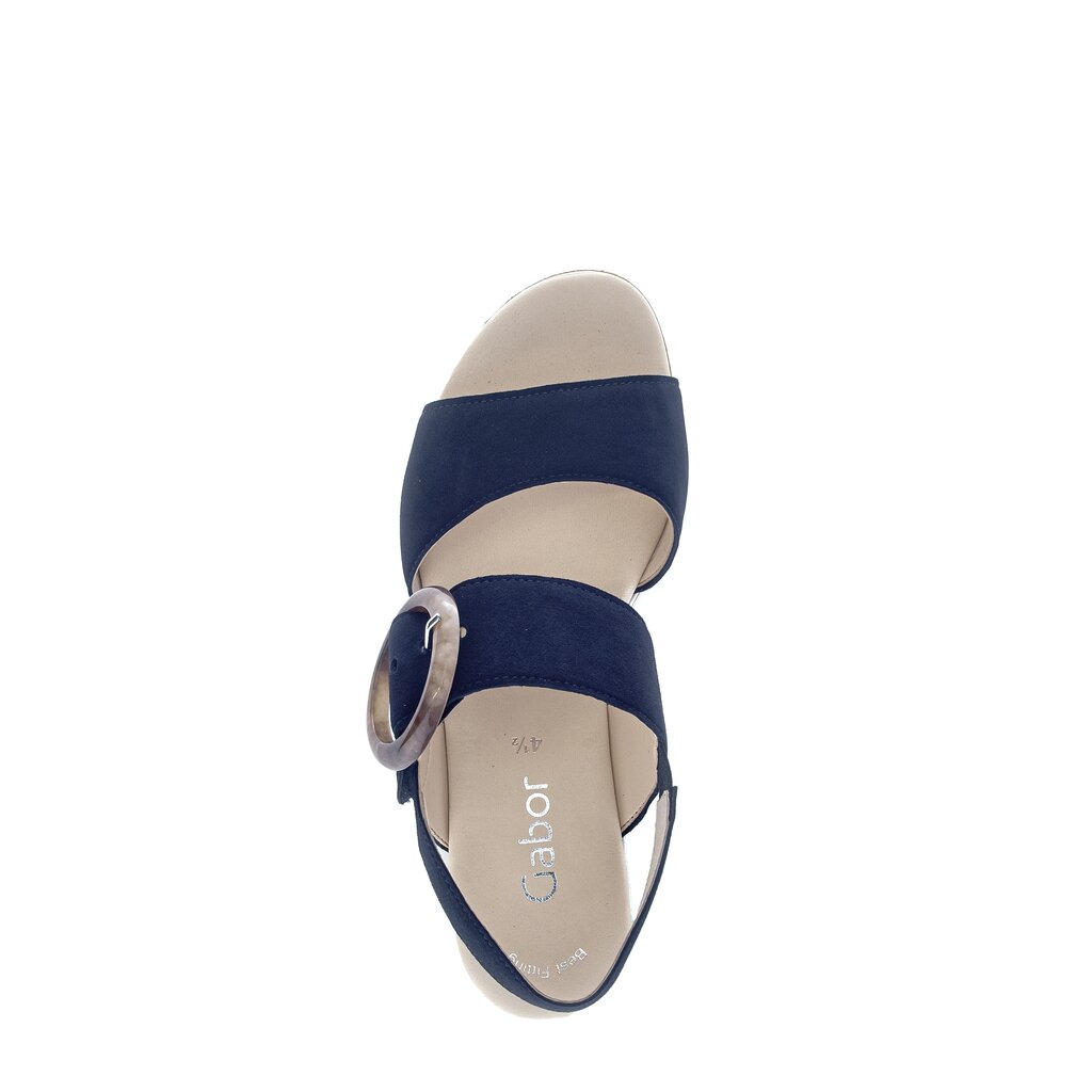 Pius Gabor Keilsandalette Blau