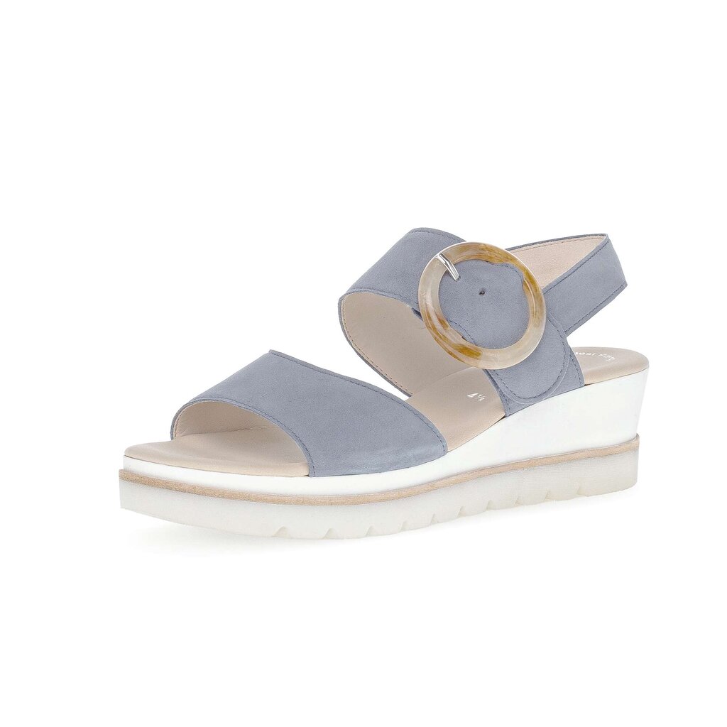 Pius Gabor Keilsandalette Blau