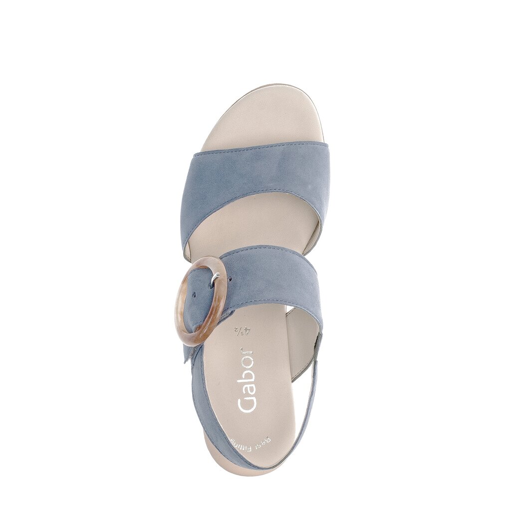 Pius Gabor Keilsandalette Blau