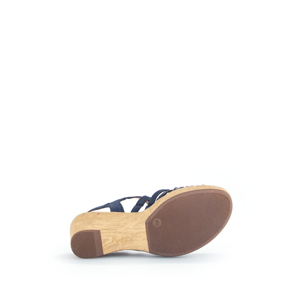 Pius Gabor Keilsandalette Blau