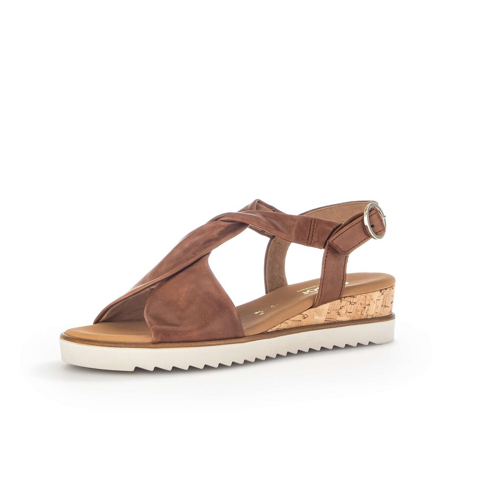 Pius Gabor Keilsandalette Braun
