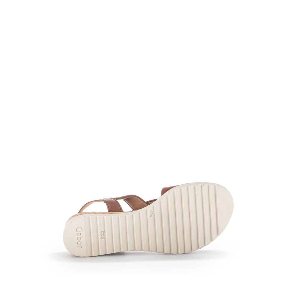 Pius Gabor Keilsandalette Braun