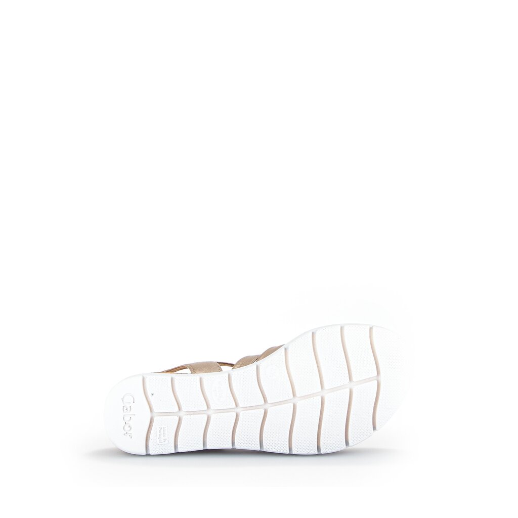 Pius Gabor Keilsandalette Gold