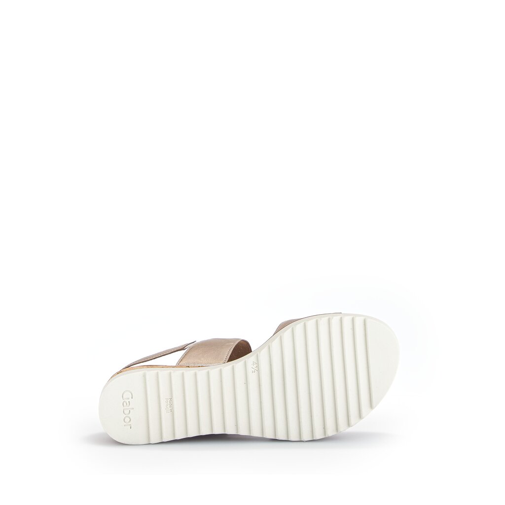 Pius Gabor Keilsandalette Gold