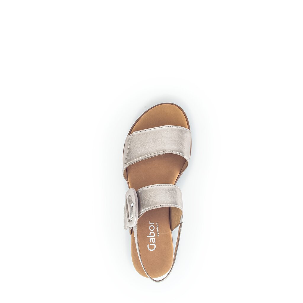 Pius Gabor Keilsandalette Gold