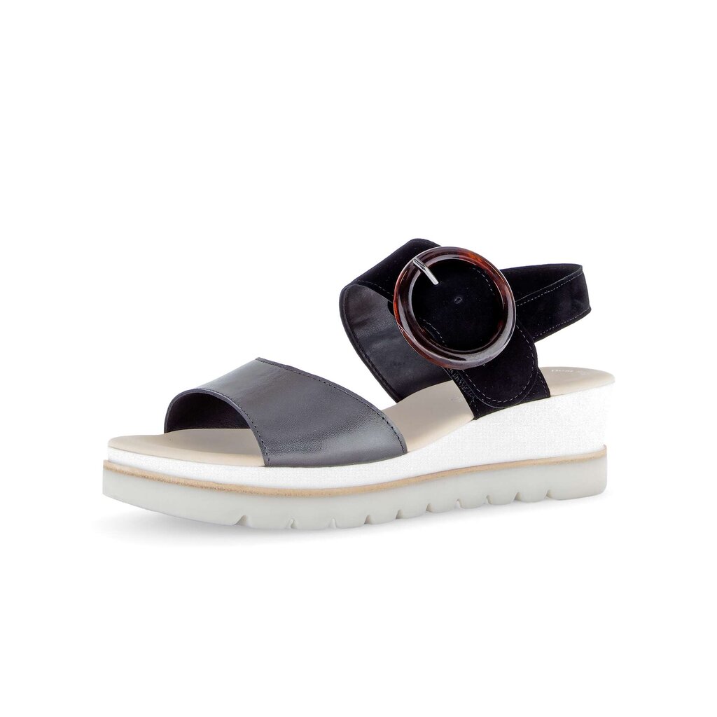 Pius Gabor Keilsandalette Grau