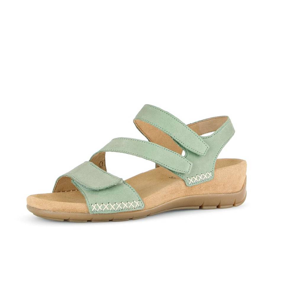 Pius Gabor Keilsandalette Grün