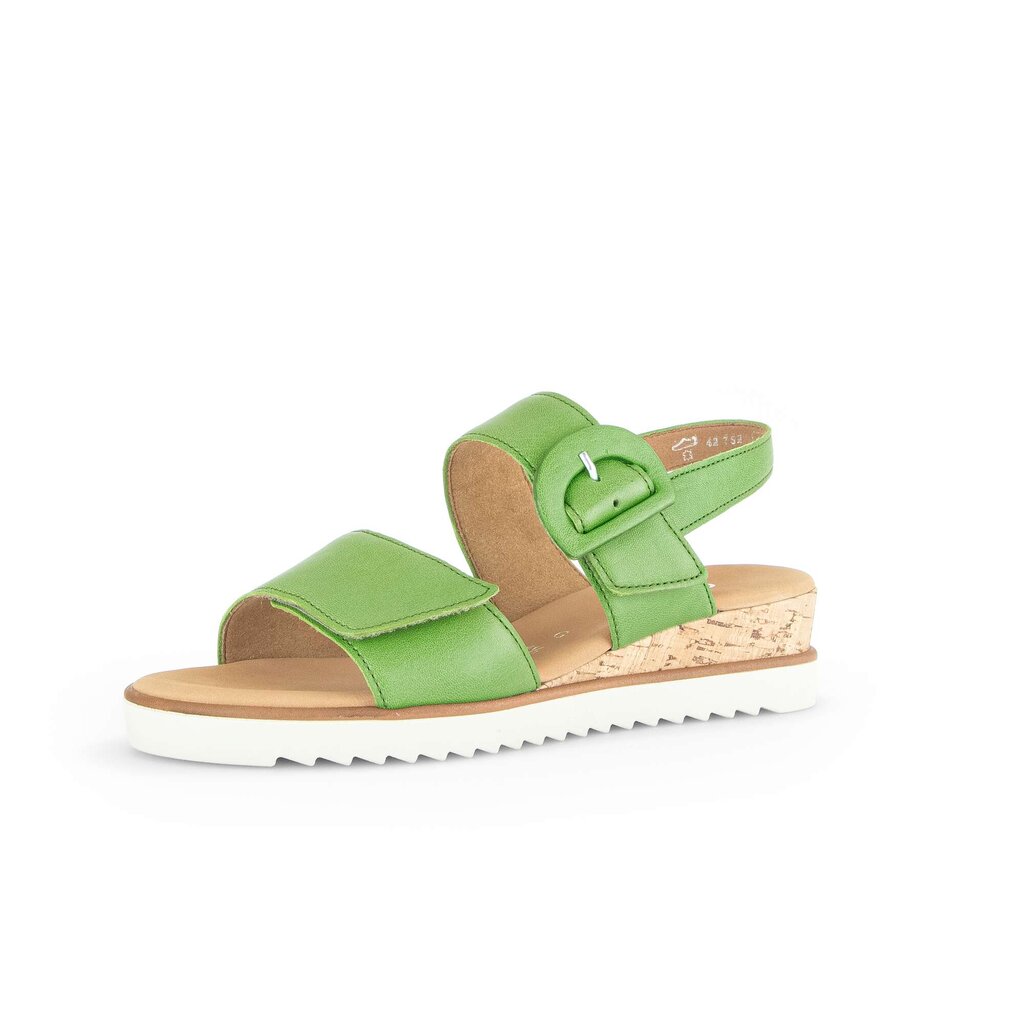 Pius Gabor Keilsandalette Grün