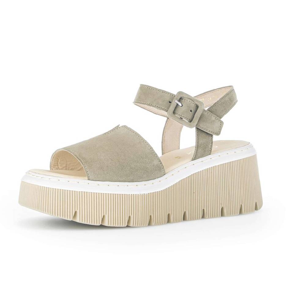 Pius Gabor Keilsandalette Grün