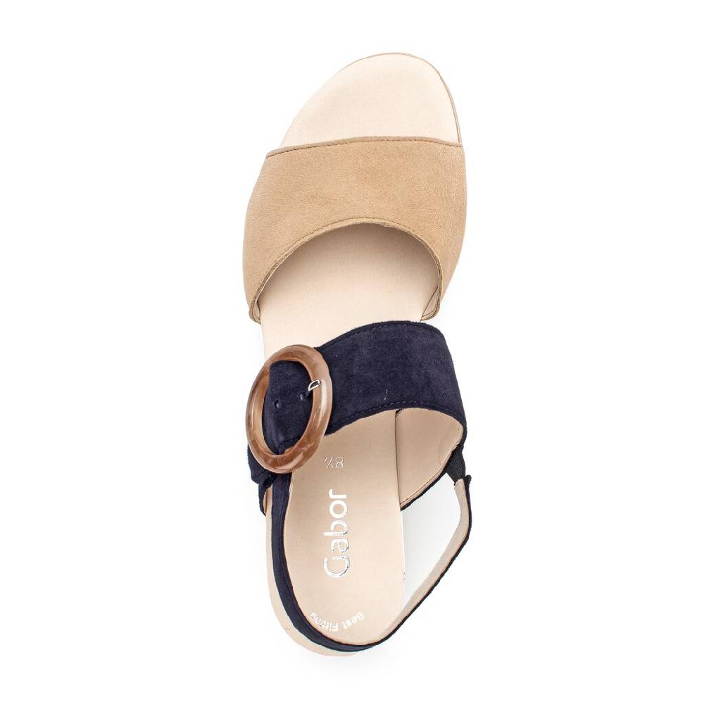 Pius Gabor Keilsandalette Multicolour