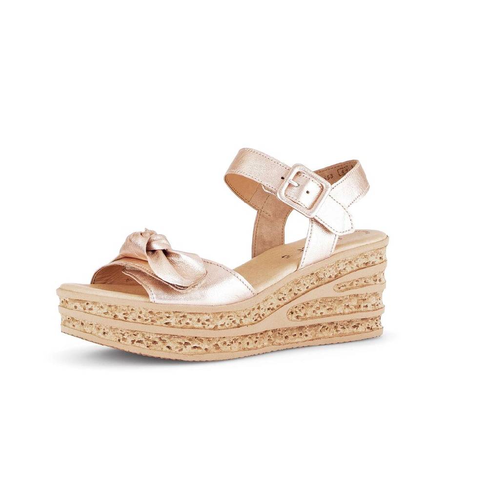 Pius Gabor Keilsandalette Rosa