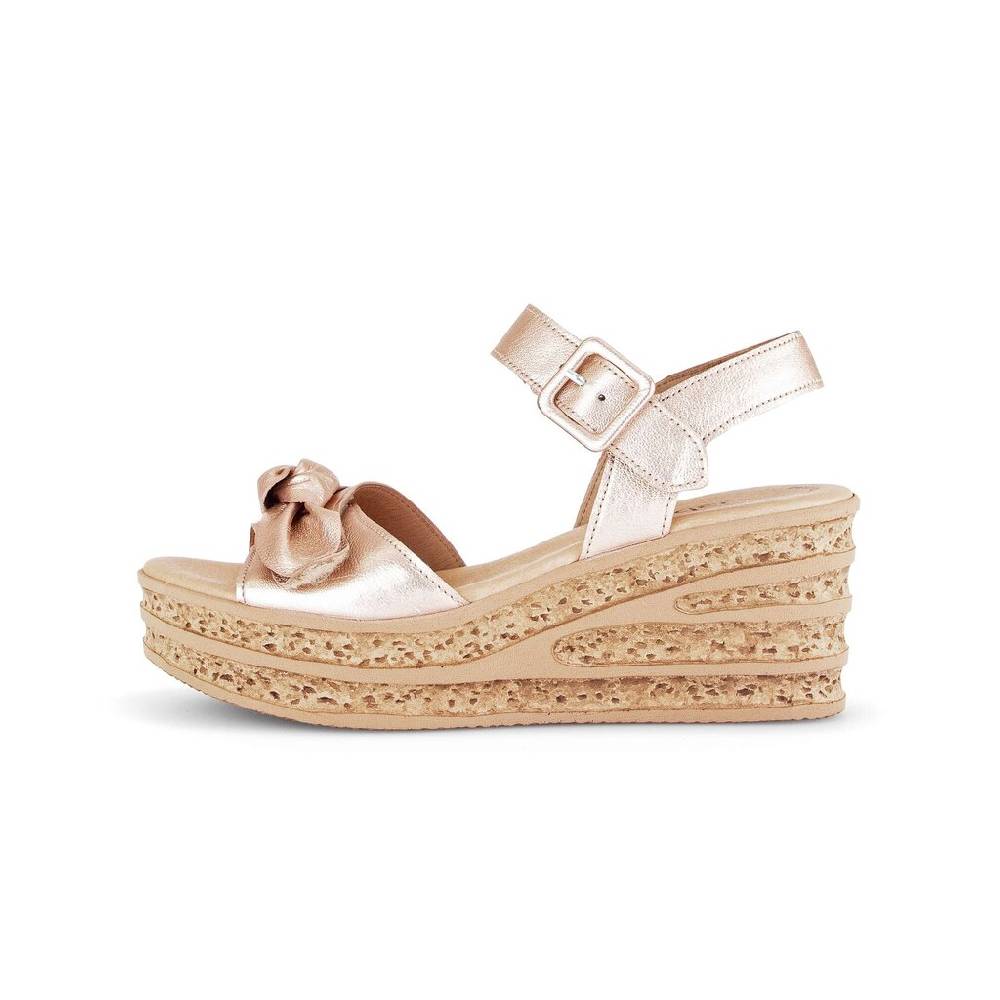 Pius Gabor Keilsandalette rosa