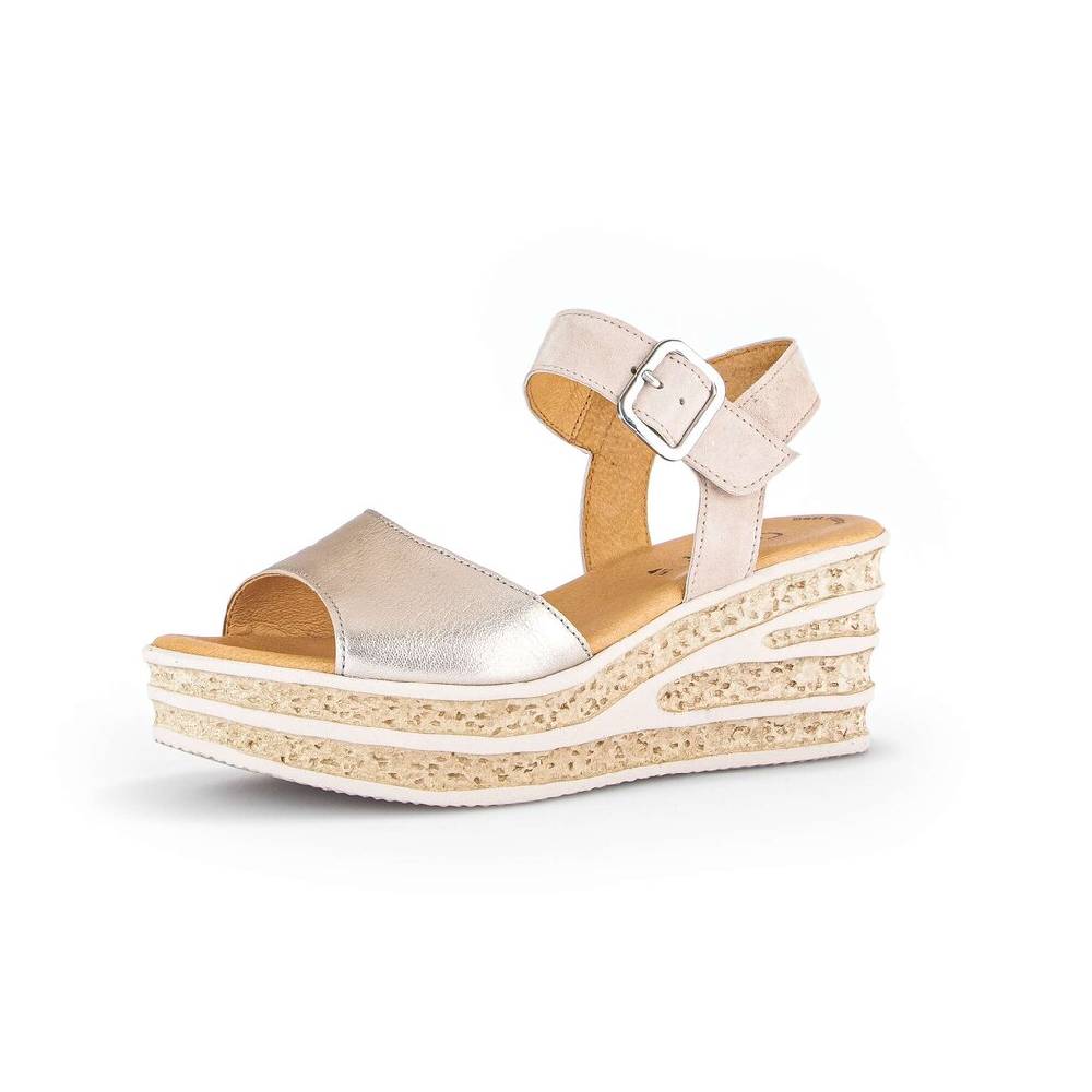 Pius Gabor Keilsandalette Rosa